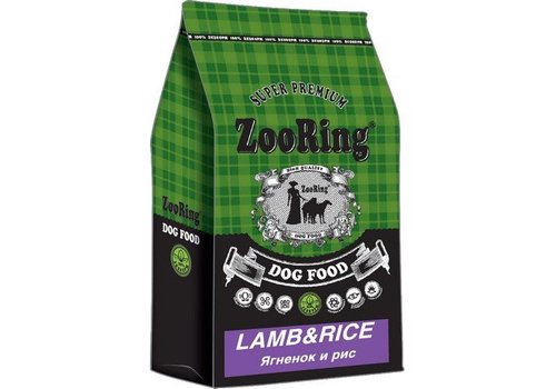 ZooRing для собак всех пород Ягненок, рис 10 кг фото, цены, купить
