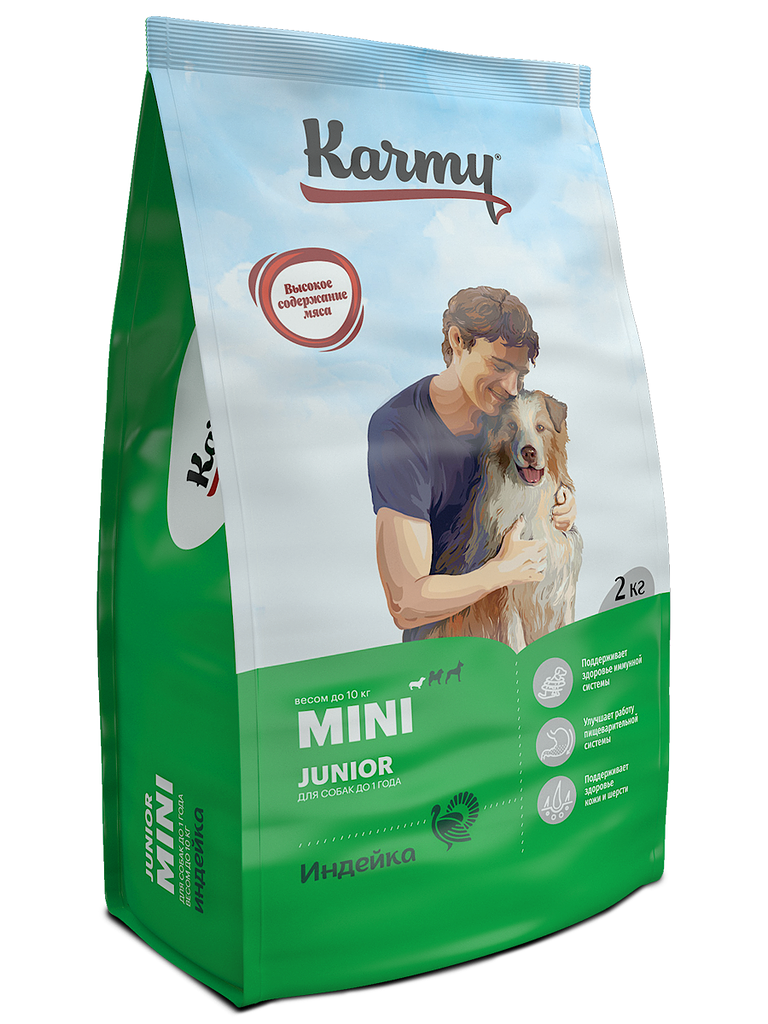 KARMY Mini Junior  с индейкой для щенков мини пород  2кг  фото, цены, купить