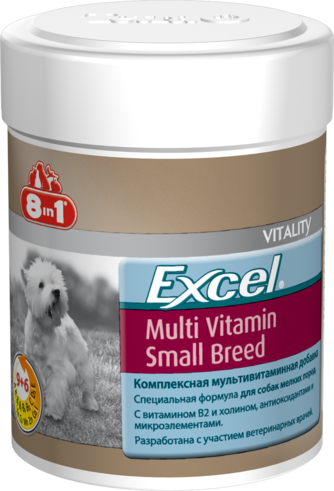 8in1 Excel Multi Vitamin 70таб ADULT euro для мелких пород  фото, цены, купить