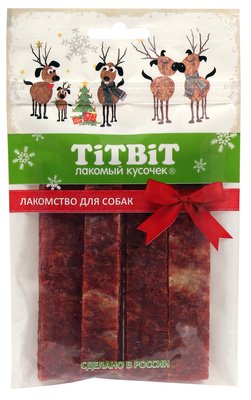 TiTBiT Мраморные стейки из говядины для собак (Новогодняя коллекция) 80 г 023129 фото, цены, купить