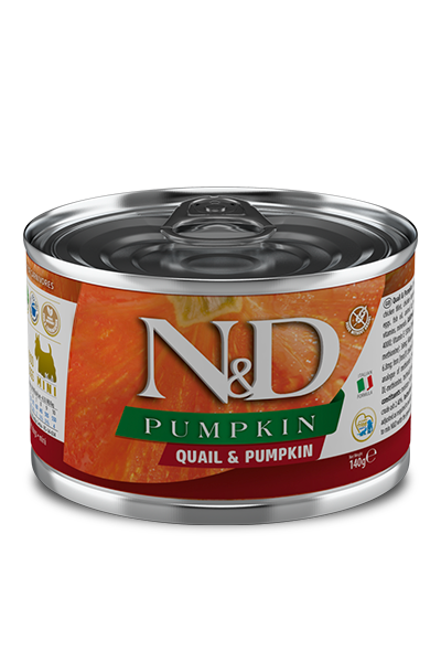 Farmina N&D MINI PUMPKIN Quail консервы тыква, перепел для собак мини пород 140г фото, цены, купить