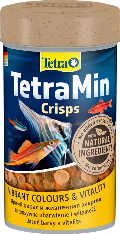 Tetra корм MIN PRO CRISPS (чипсы) 100мл для всех видов аквариумных рыб фото, цены, купить