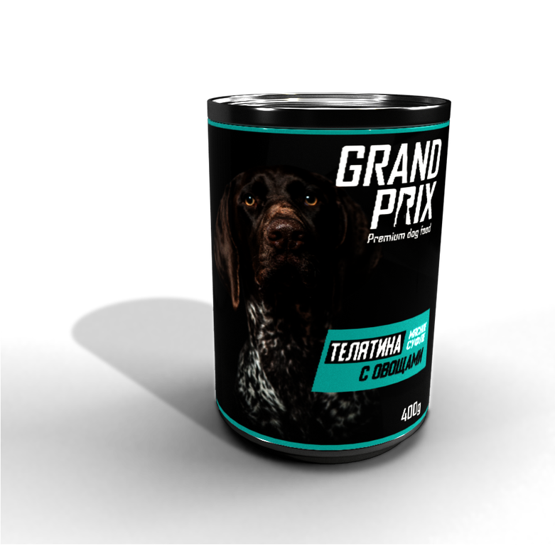 GRAND PRIX консервы Суфле телятина с овощами для собак 400г фото, цены, купить