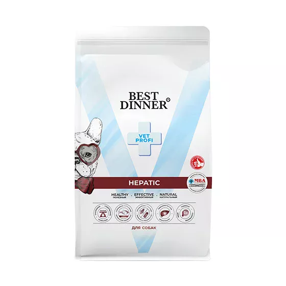 Best Dinner Vet Profi Hepatic при заболеваниях печени для собак всех пород 2кг фото, цены, купить