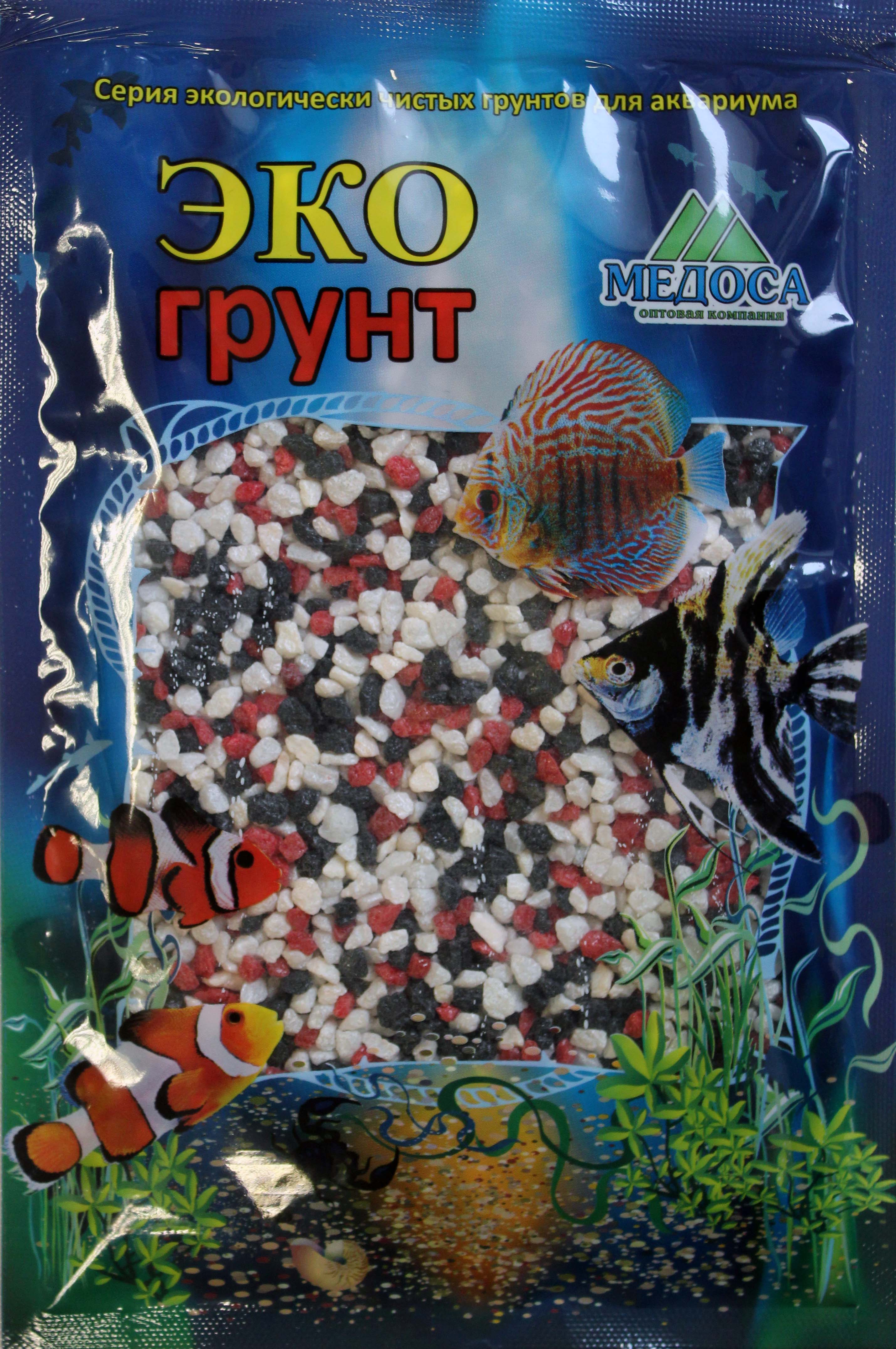 Грунт Медоса 7кг 2-5мм Мраморная Крошка красно-чёрно-белый фото, цены, купить