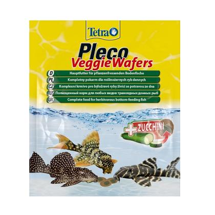 Tetra PLECO Veggie Wafers для донных растительноядных рыб  15г фото, цены, купить