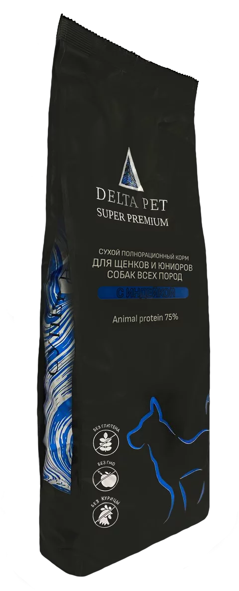 DELTA PET dog для щенков с индейкой 2,5 кг фото, цены, купить