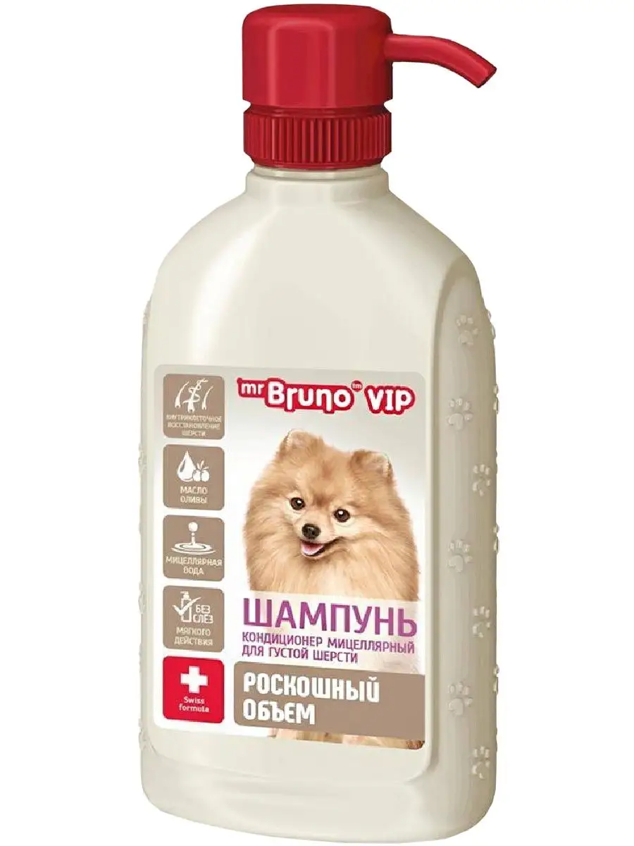 Mr.Bruno VIP Шампунь-Кондиционер Сухой 200мл для собак фото, цены, купить