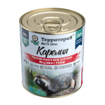 Территория Кавказ Рубленое мясо желе индейка, утка консервы 340г для собак фото, цены, купить