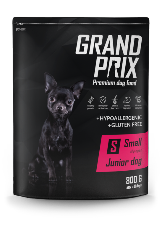 GRAND PRIX  JUNIOR Small с курицей для щенков мелких пород 800г фото, цены, купить