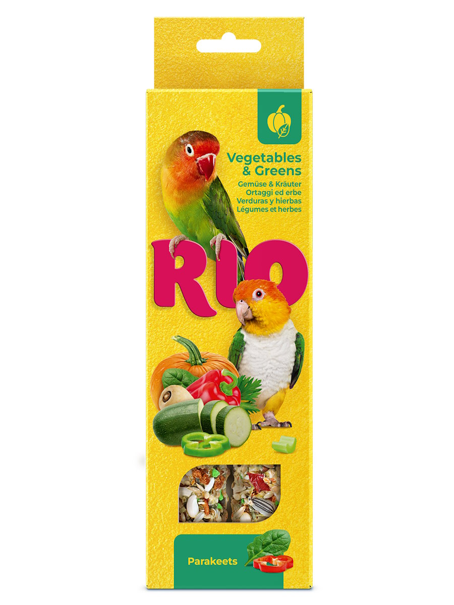 Колба RIO для средних попугаев Овощи и Зелень 2*75г фото, цены, купить