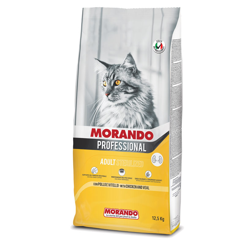 MORANDO PROFESSIONAL Gatto  Курица/Телятина для стерилизованных кошек 12,5кг фото, цены, купить