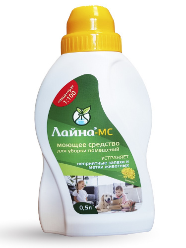 Средство ЛАЙНА для дезинфекции 500мл с запахом мимозы  концентрат 1:100мл фото, цены, купить