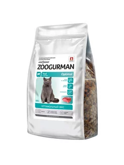 Zoogurman Optimal с телятиной для стерилизованных кошек 600г фото, цены, купить