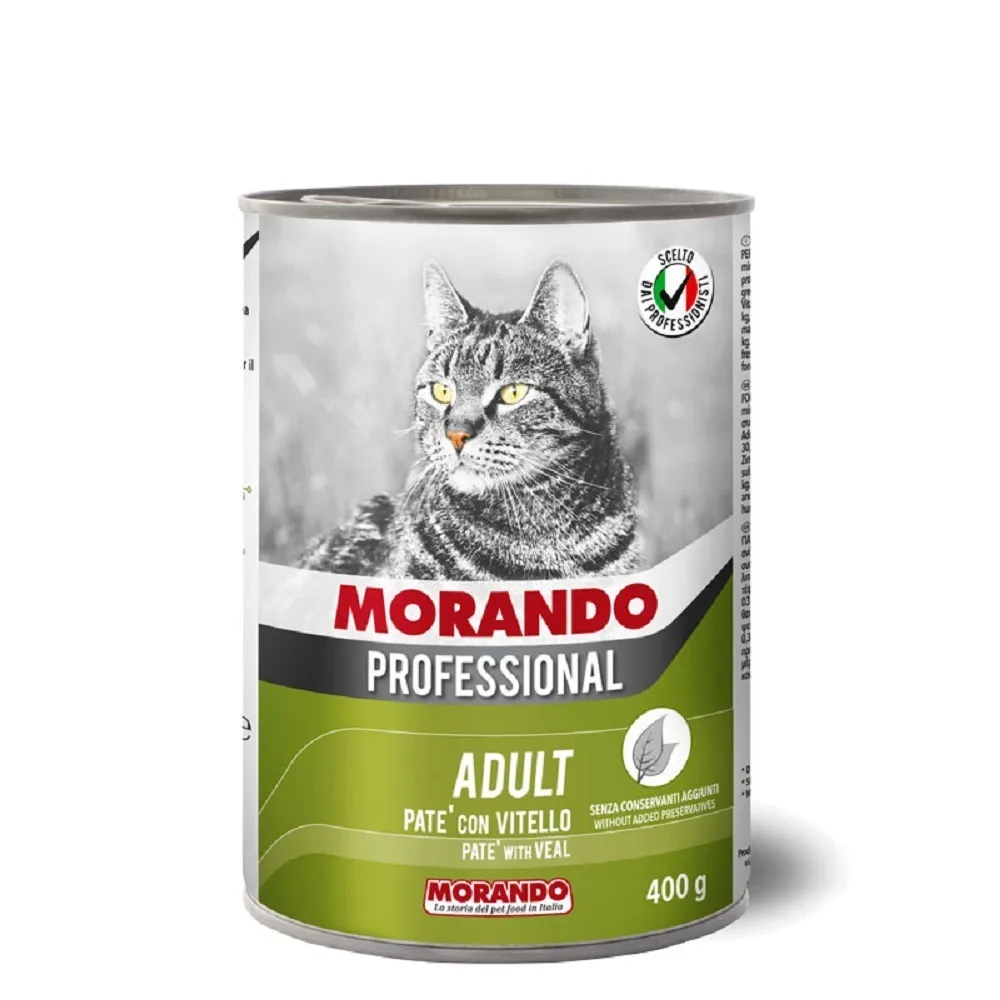 MORANDO PROFESSIONAL Консервы с телятиной паштет для кошек 400г фото, цены, купить