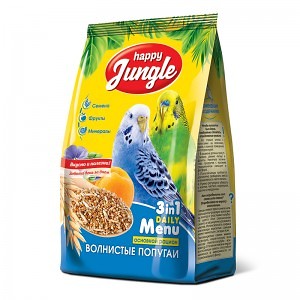 Happy Jungle 500г корм для волнистых попугаев фото, цены, купить