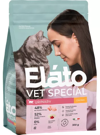 Elato Holistic Vet Special Urinary для кошек с курицей 300г фото, цены, купить