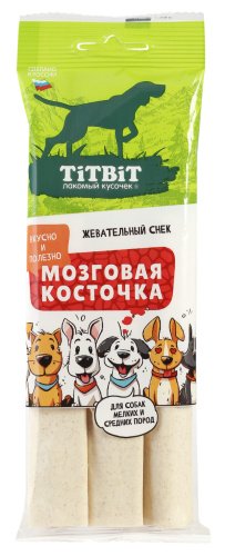 TiTBiT Снек жевательный  Мозговая косточка для мелких и средних пород собак 220г фото, цены, купить