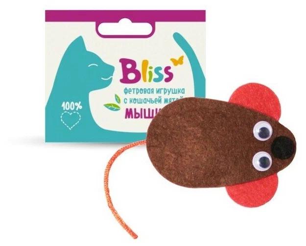 Игрушка Bliss с кошачьей мятой Мышка фото, цены, купить