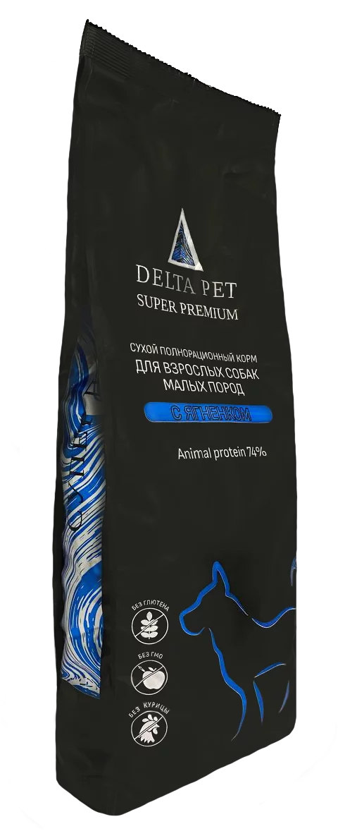 DELTA PET dog для собак мелких пород с ягнёнком 2,5 кг фото, цены, купить