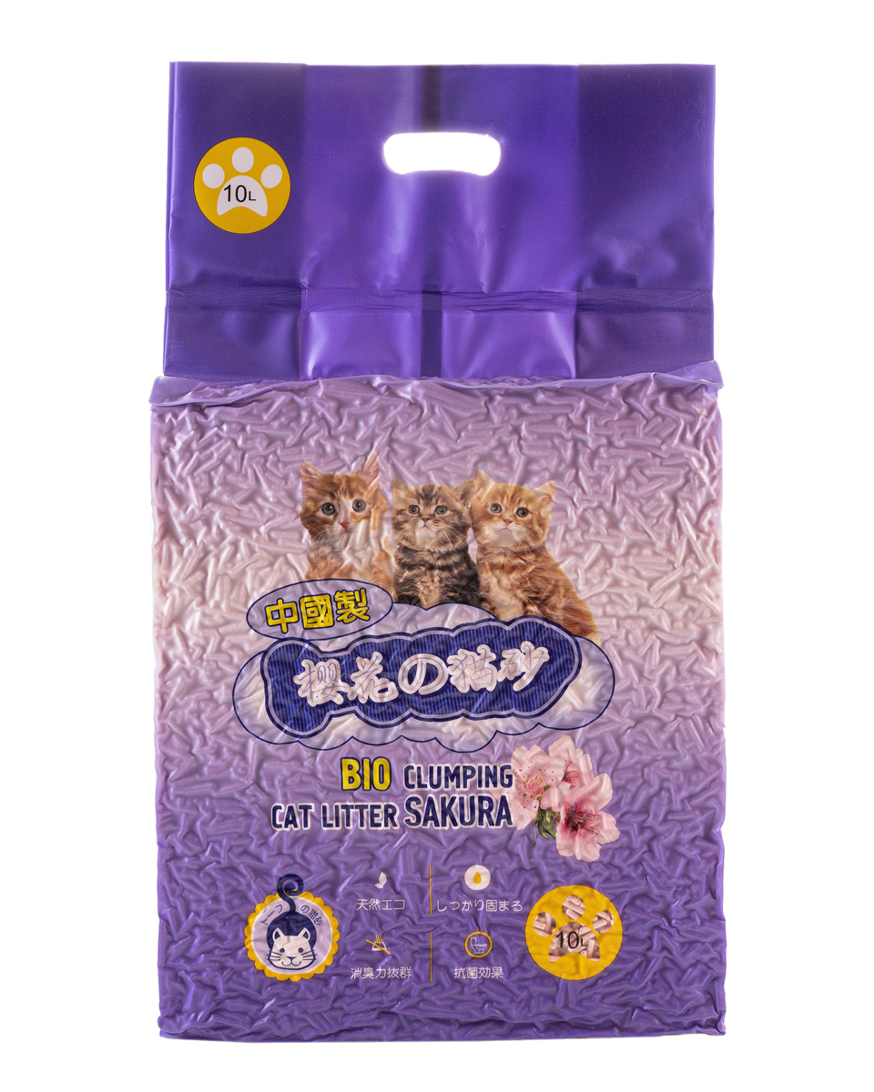 Наполнител Тофу пресованные соевые гранулы HAKASE AREKKUSU Сакура 10л  фото, цены, купить