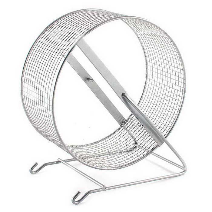 Колесо для грызунов "Дарэлл" D140, металл (сетка) фото Багира