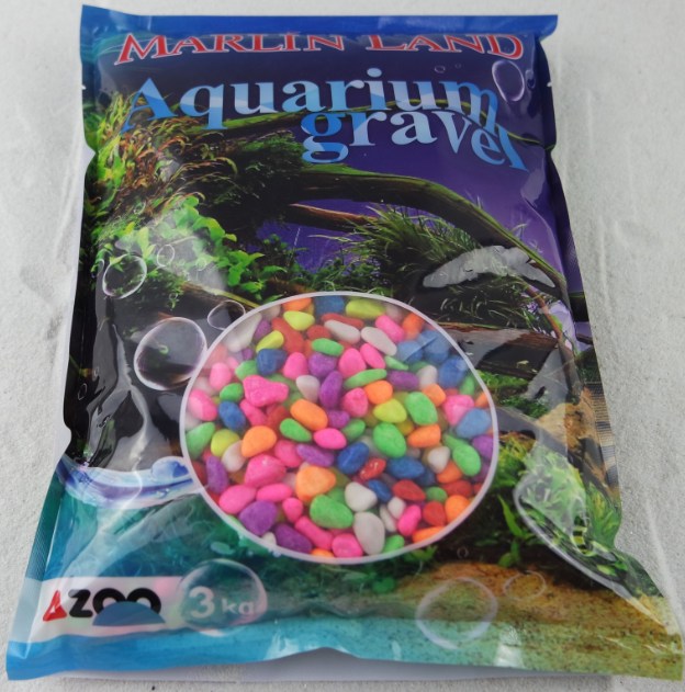 Камушки для аквариума разноцветные 1-1,5см (3кг) (KL0414) фото, цены, купить