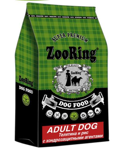 ZooRing Adult Dog  д/круп. и сред. собак Телятина/Рис 10кг фото, цены, купить