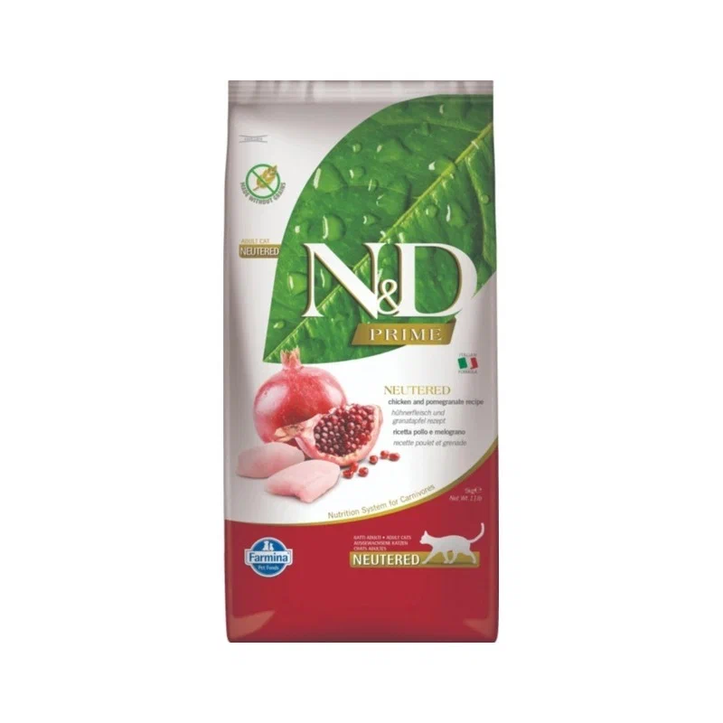 Farmina N&D Neutered Chicken&Pomegranate беззерновой, курица, гранат для кастр. стерил. кошек 1,5кг фото, цены, купить