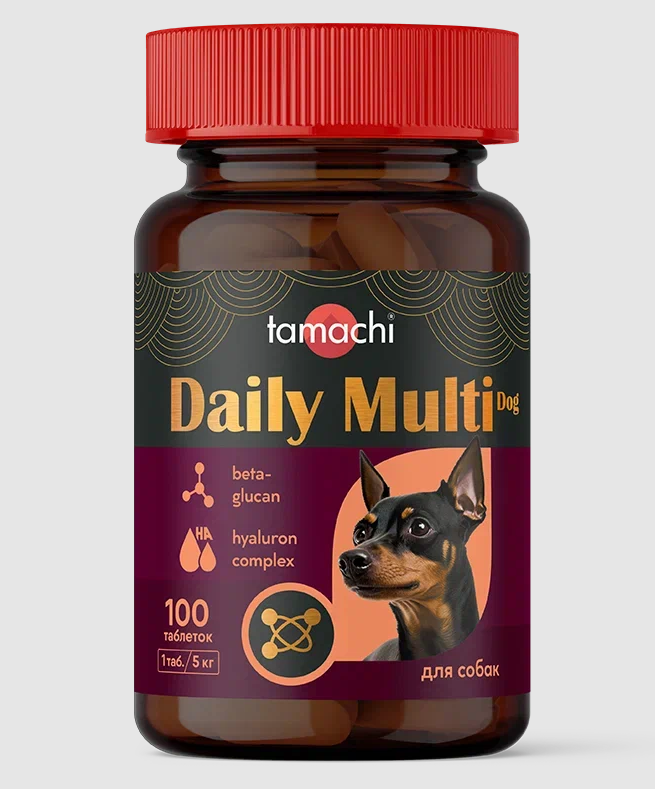 Tamachi Daily Multi Dog витаминно-минеральный комплекс 100таб для мелких собак фото, цены, купить