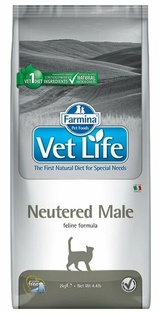 Farmina VetLife  Neutered Male для кастрированных котов 5кг фото, цены, купить