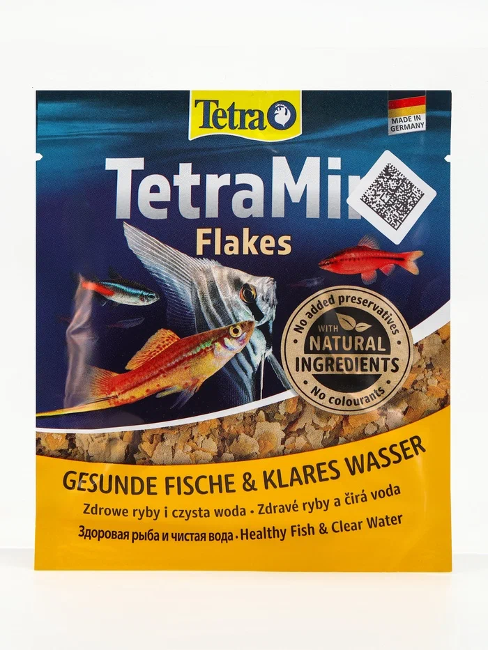 Tetra корм MIN (хлопья)  12г для всех видов аквариумных рыб фото, цены, купить