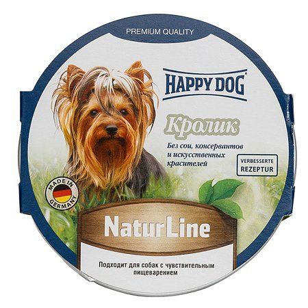 HappyDOG Natur Line консервы 125г паштет с кроликом фото, цены, купить