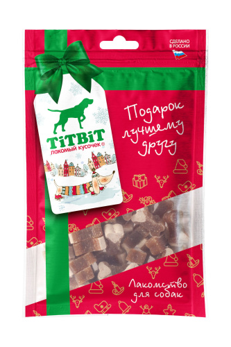 TiTBiT Мясные Косточки с Индейкой и Творогом для собак 90г Новогодняя Коллекция фото, цены, купить