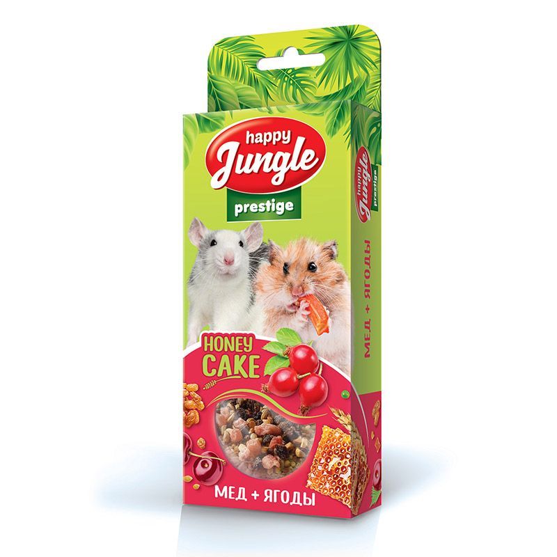 Happy Jungle prestige корзинки  мед+ягоды для грызунов 3 шт 85 г фото, цены, купить