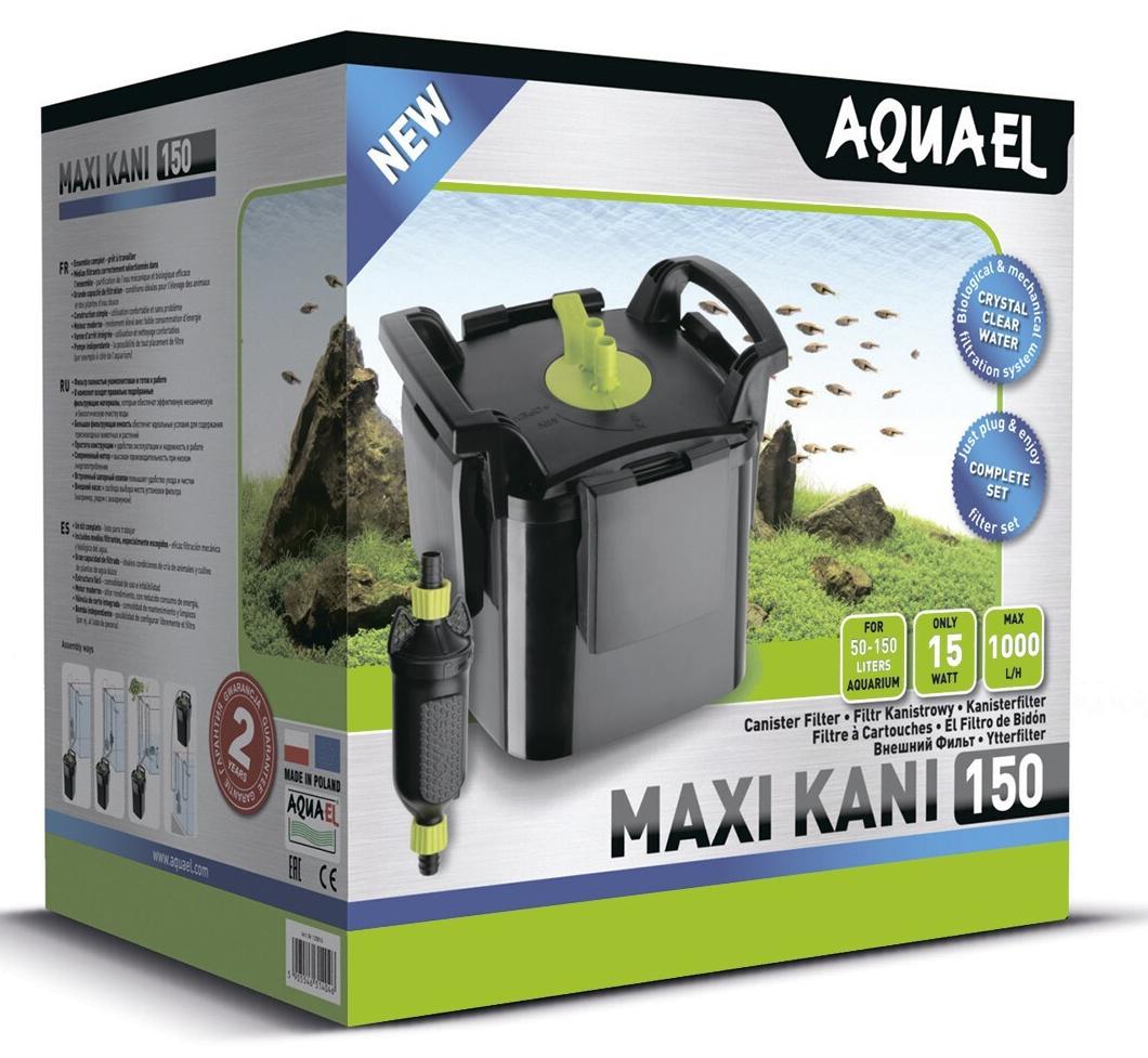 Фильтр внешний MAXI KANI 150 (50-150л 3 кассеты по1,9л) 1000л/ч  AQUAEL фото, цены, купить