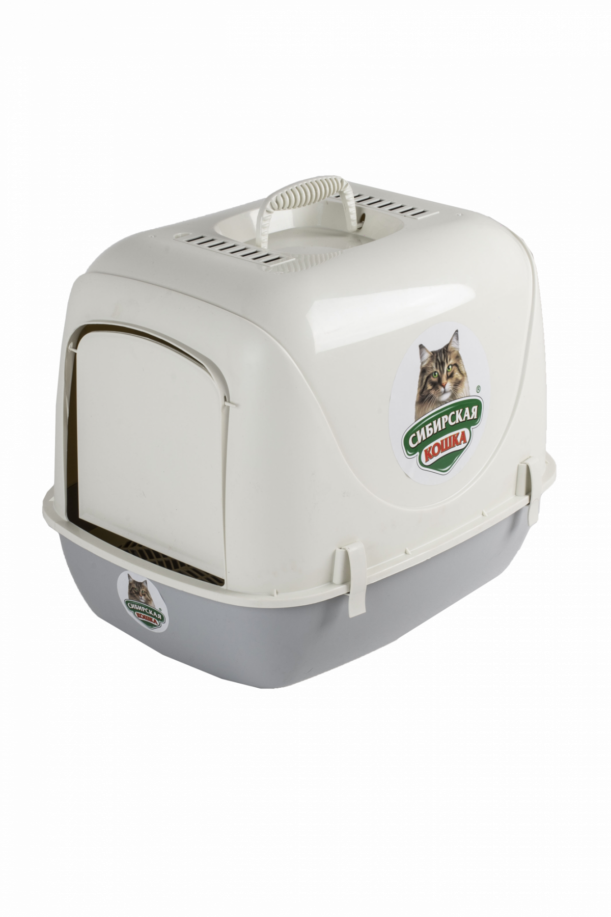 Туалет Сибирская Кошка " АЛЬБУС" закрытый с сеткой Пепельный фото, цены, купить