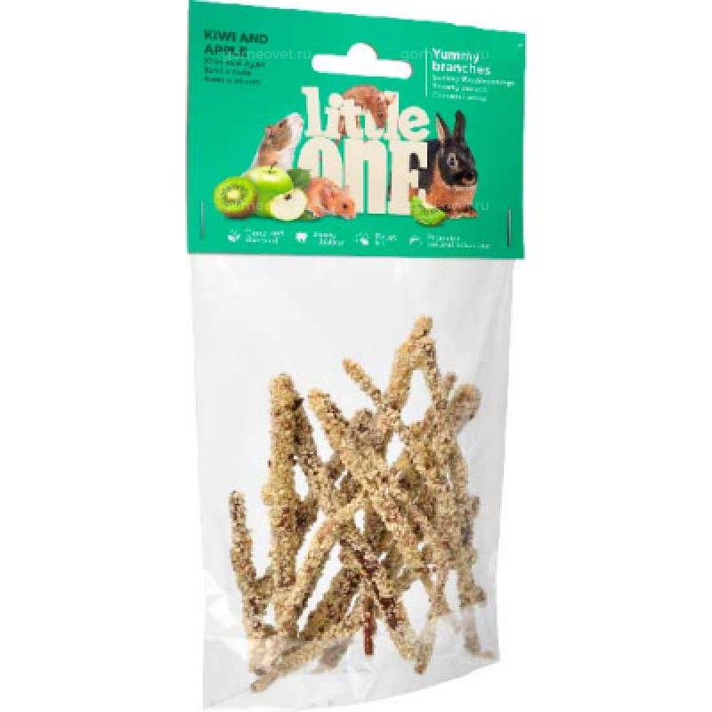 Лакомство Little One д/гр Лакомые Ветви с Киви и Яблоком 35г фото