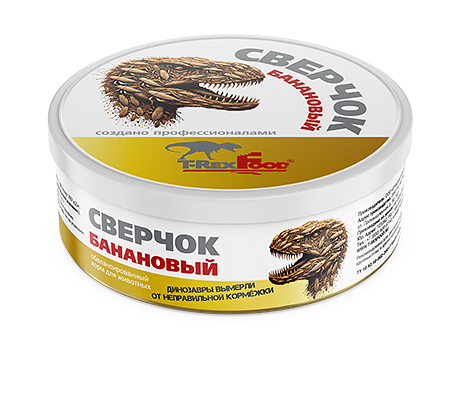 Корм Консервированный Сверчок банановый 40г T-RexFood фото, цены, купить