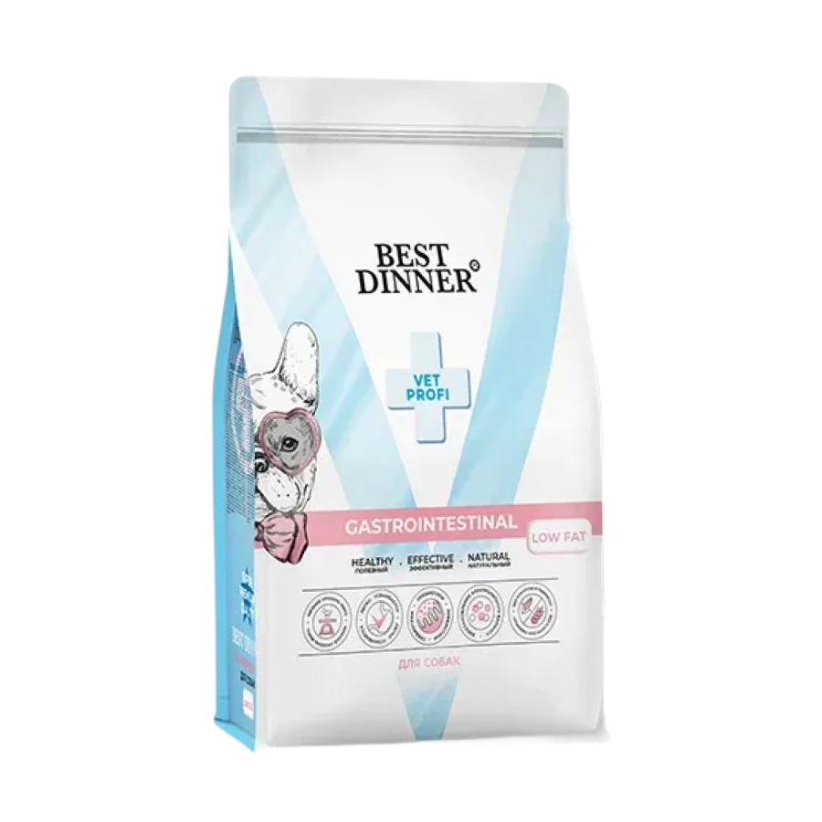 Best Dinner VET PROFI  Gastrointestinal Low Fat при нарушениях пищеварения у собак 12кг фото, цены, купить