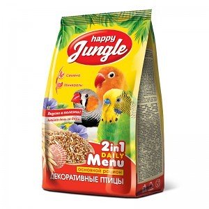 Happy Jungle 350г корм для декоративных птиц фото, цены, купить