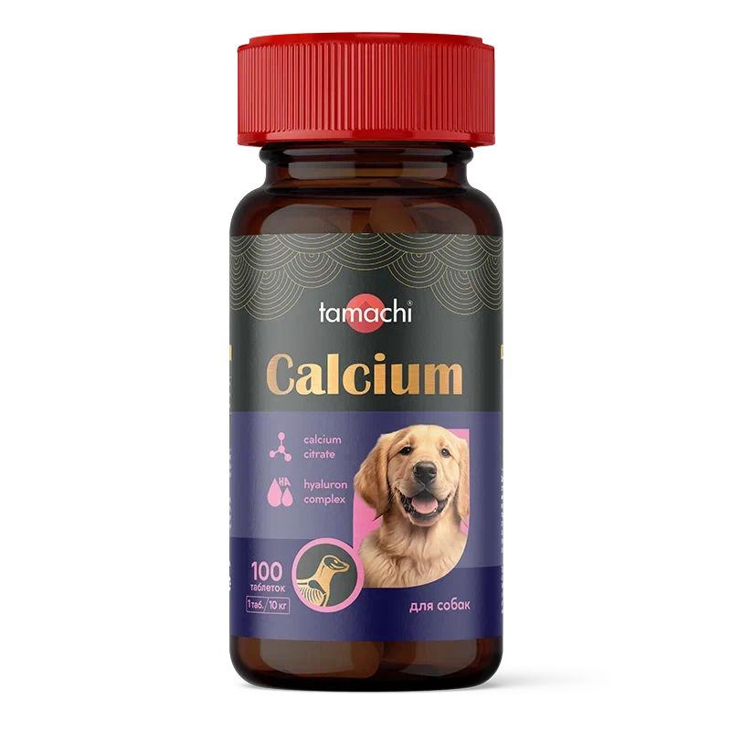 Tamachi Кальций витаминно-минеральный комплекс 100таб для средних и крупных собак фото, цены, купить