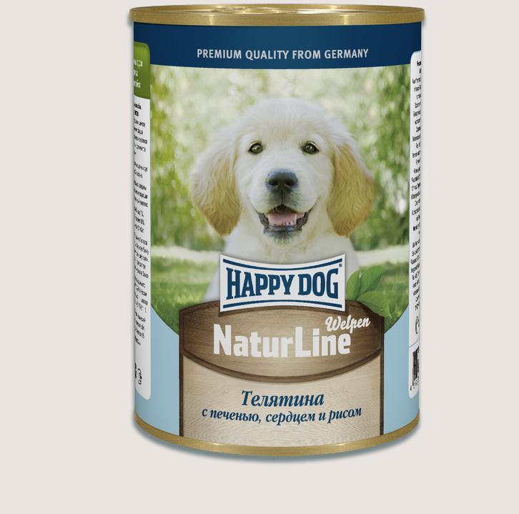 Happy Dog Nature Line консервы 970г телятина  с сердцем, печенью и рубцом  фото, цены, купить