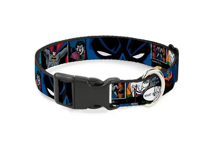Ошейник Бэтмен и Джокер мультицвет пласт. застёжка 28-43см Buckle-Down фото, цены, купить