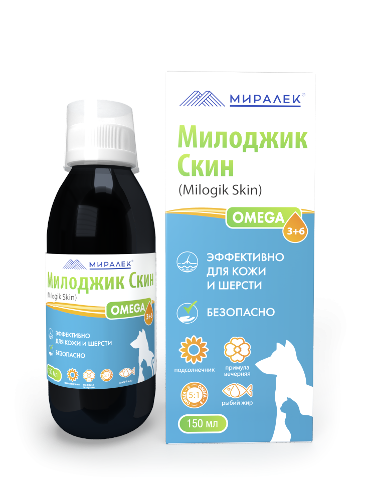 Милоджик Скин (Омега 3+6) 150мл фото, цены, купить