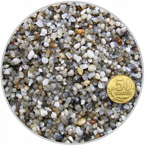 Грунт кварцевый песок окатанный 2-5мм 4л/5кг фото, цены, купить