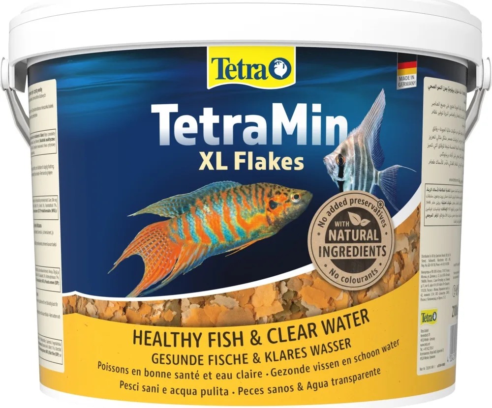 Tetra корм MIN (хлопья) 10 л для всех видов аквариумных рыб, 2,9кг фото, цены, купить