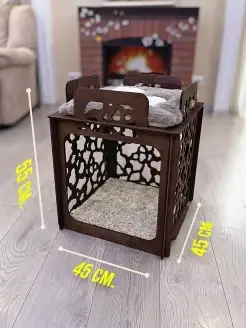 Домик дерево Дюплекс Мокрый Нос 45*45*55см для кошек