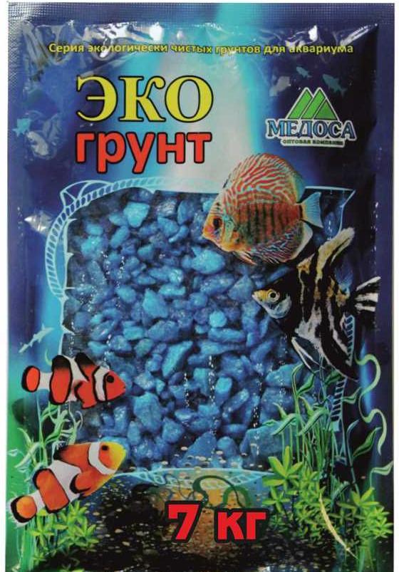 Грунт Медоса 7кг 2-5мм Мраморная Крошка синяя фото, цены, купить