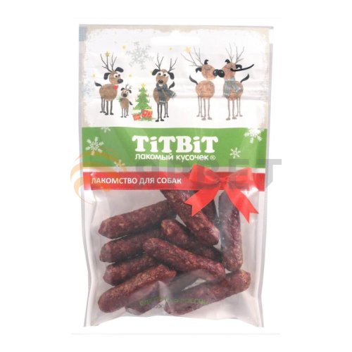 TiTBiT Колбаски Венгерские лакомство для собак (Новогодняя коллекция) 80 г 022924 фото, цены, купить